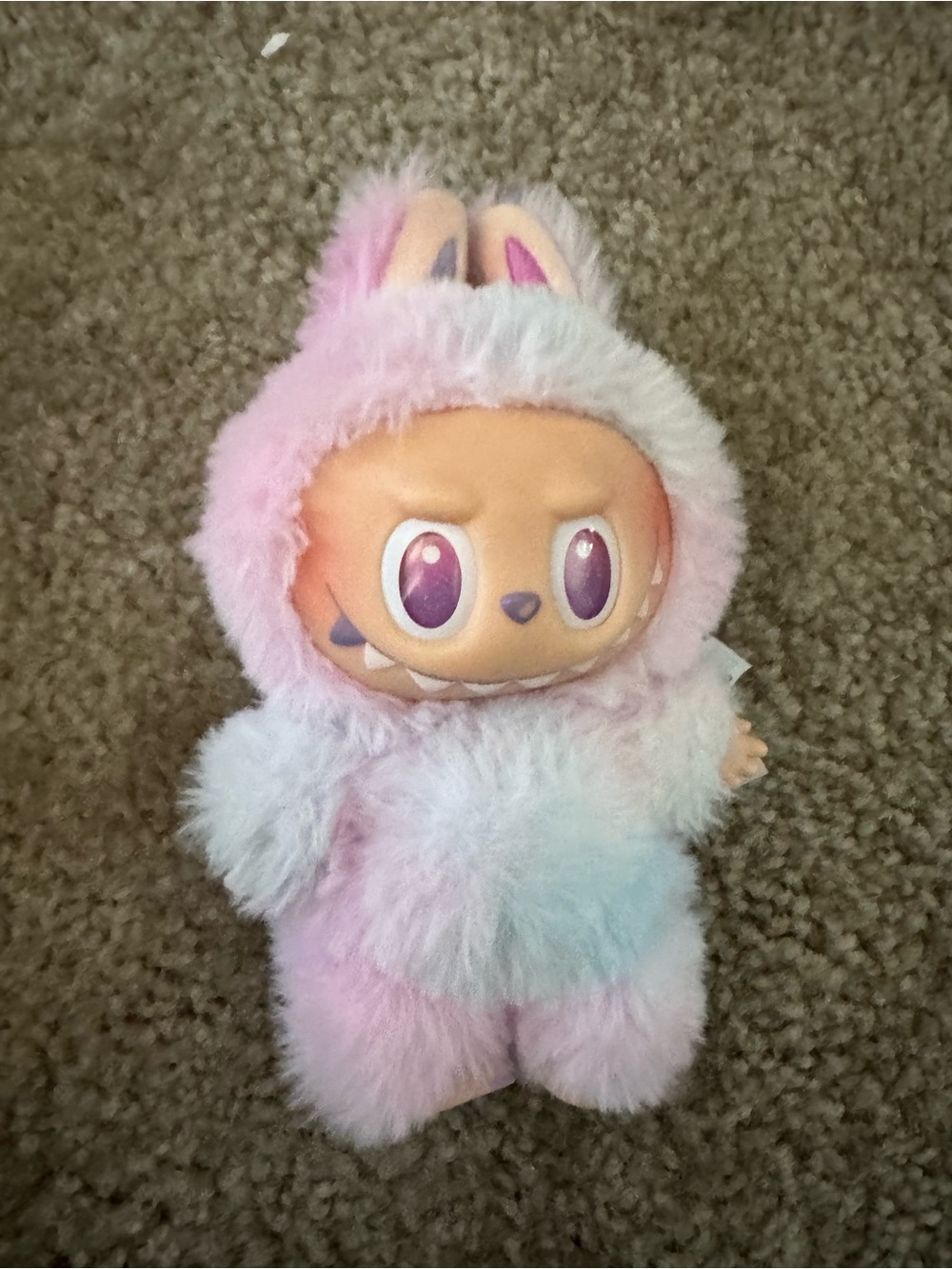 Plush Bunny Monster Pop Mart Labubu plush doll from the Big Into Energy series.